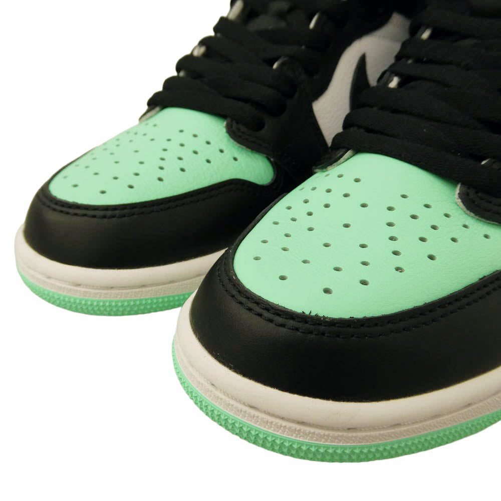 NIKE ナイキ DZ5485-130 Air Jordan 1 High OG Green Glow エアジョーダン1 ハイ OG グリーングロー ハイカット スニーカー ブラック系 ライトグリーン系 26.5cm【新古品】【未使用】【中古】