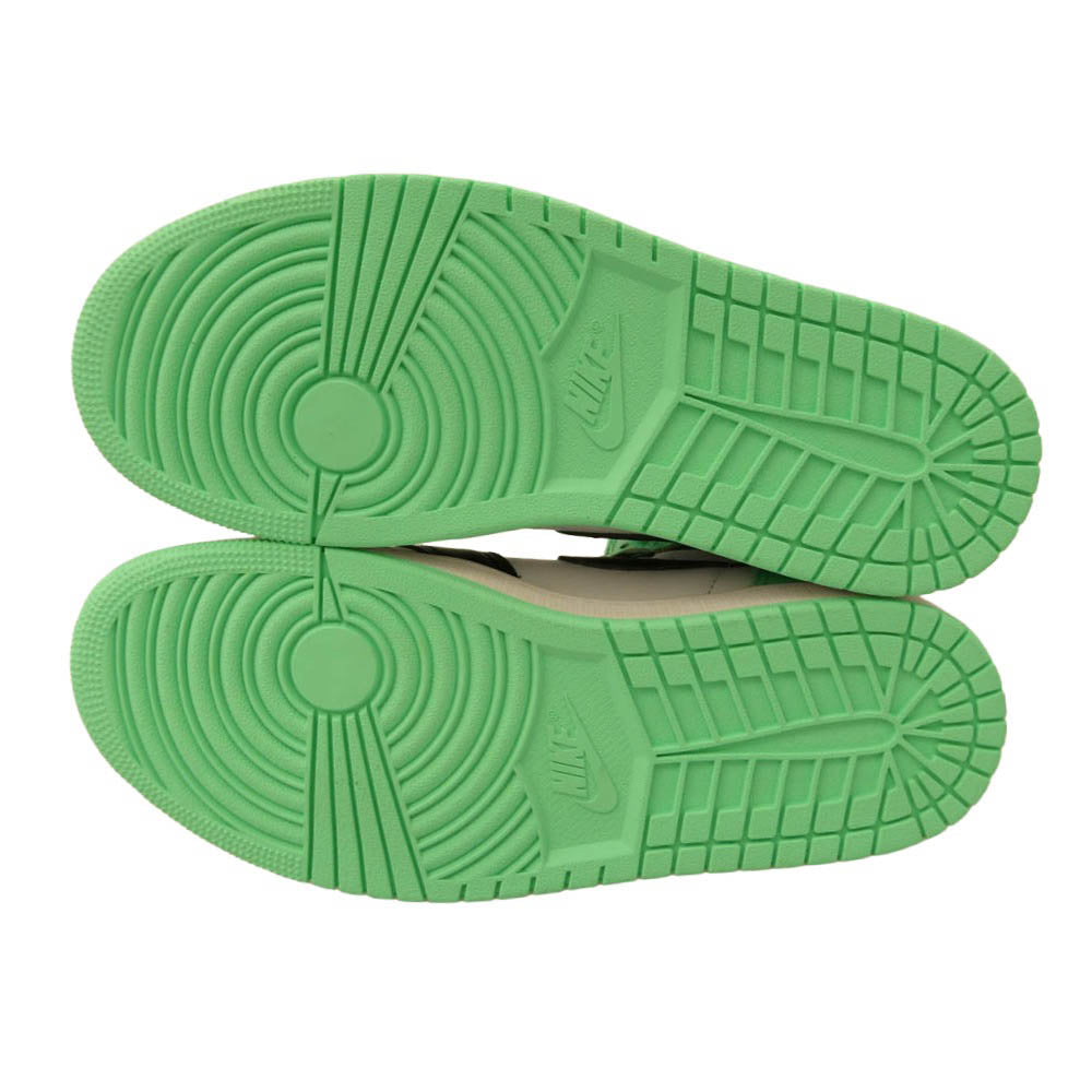 NIKE ナイキ DZ5485-130 Air Jordan 1 High OG Green Glow エアジョーダン1 ハイ OG グリーングロー ハイカット スニーカー ブラック系 ライトグリーン系 26.5cm【新古品】【未使用】【中古】