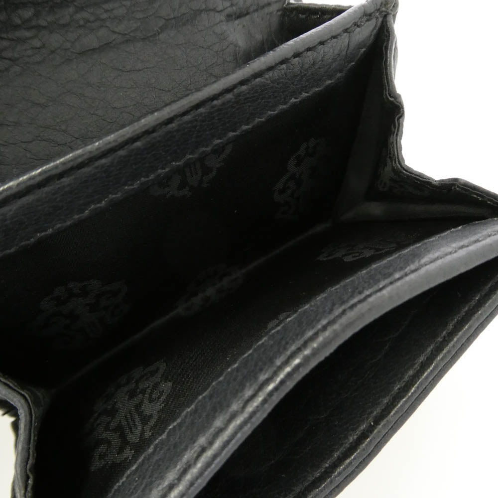 CHROME HEARTS クロムハーツ（原本有） UNITED ARROWS ユナイテッドアローズ インボイス付属 30SP/CH WLT TINY 30周年記念 UNITED ARROWS別注 CHプラスボタン タイニーウォレット 財布 ブラック系【中古】