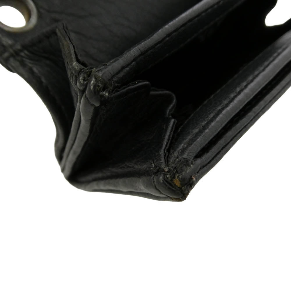 CHROME HEARTS クロムハーツ（原本有） UNITED ARROWS ユナイテッドアローズ インボイス付属 30SP/CH WLT TINY 30周年記念 UNITED ARROWS別注 CHプラスボタン タイニーウォレット 財布 ブラック系【中古】