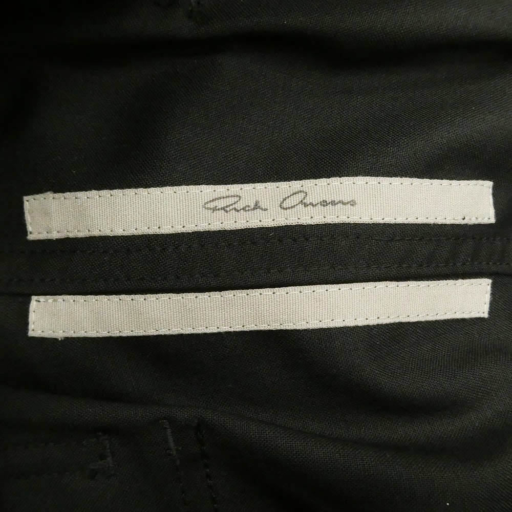 Rick Owens リックオウエンス 26SS RU01F2361-ZL BELA PANTS ベラ パンツ ZL素材 ブラック系 48【美品】【中古】