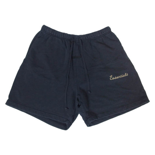 FEAR OF GOD フィアオブゴッド 26SS 160SP264101F Essentials TRAINING CLASSIC FIT SHORT エッセンシャルズ トレーニング クラシック フィット ロゴ コットン ショーツ ハーフパンツ ダークネイビー系 M【中古】