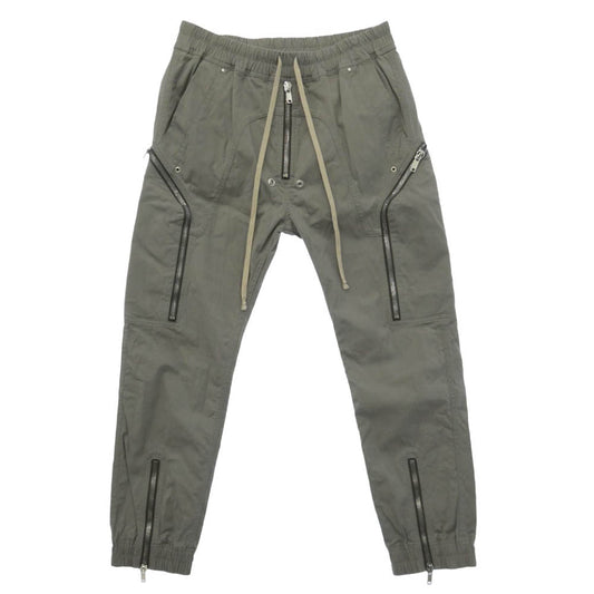 Rick Owens リックオウエンス 26AW RU02F4368TE HEIZER CARGO ウエストゴム ドローストリング ジップフライ ヘイザー カーゴ イージーパンツ モスグリーン系 28【中古】