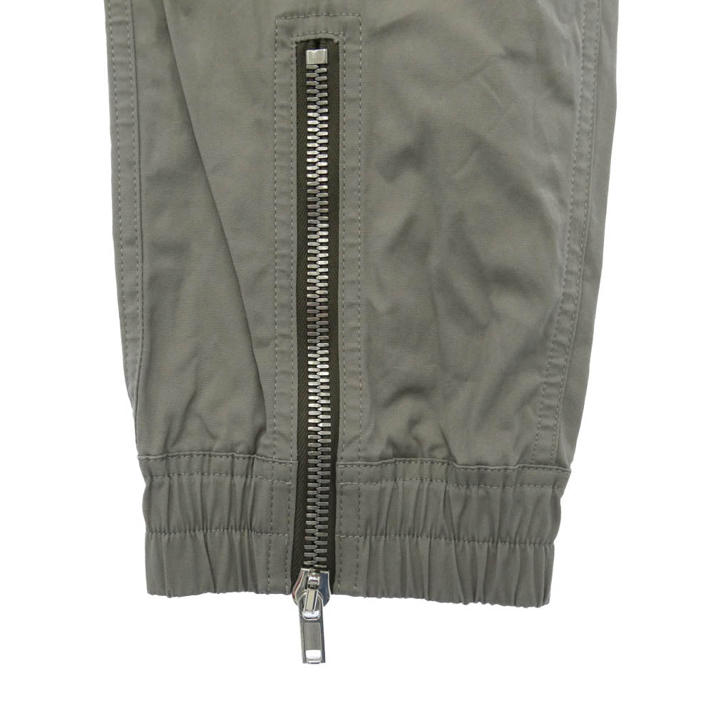 Rick Owens リックオウエンス 26AW RU02F4368TE HEIZER CARGO ウエストゴム ドローストリング ジップフライ ヘイザー カーゴ イージーパンツ モスグリーン系 28【中古】