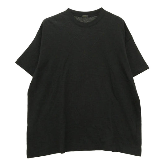 COMOLI コモリ 26SS D01-05033 Cotton Mesh Short Sleeve T-Shirt コットン メッシュ 半袖 Tシャツ ブラック系 1【中古】