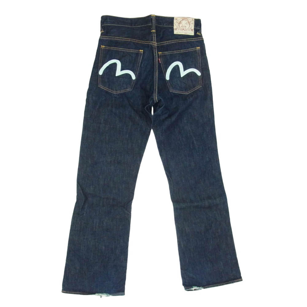 EVISU エヴィス LOT2017 YAMANE ヤマネ カモメ ペンキ デニム パンツ インディゴブルー系 31【中古】