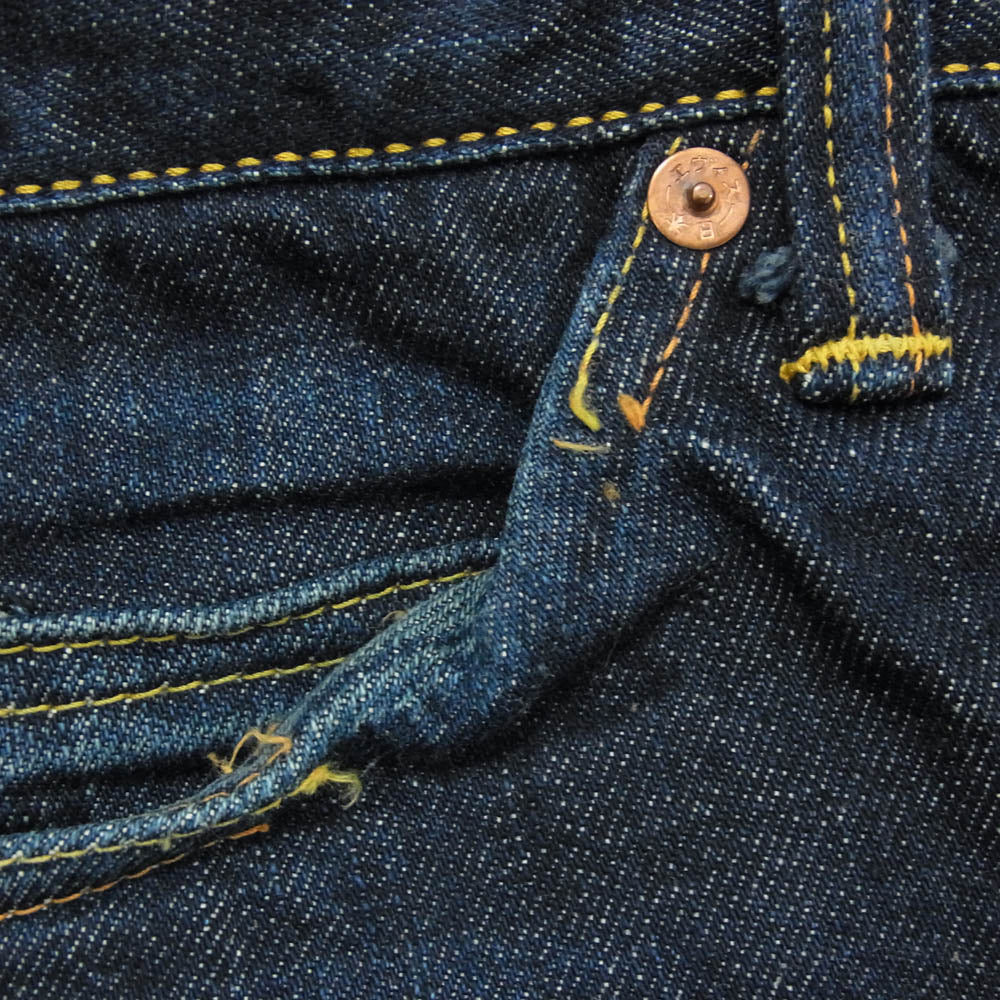 EVISU エヴィス LOT2017 YAMANE ヤマネ カモメ ペンキ デニム パンツ インディゴブルー系 31【中古】