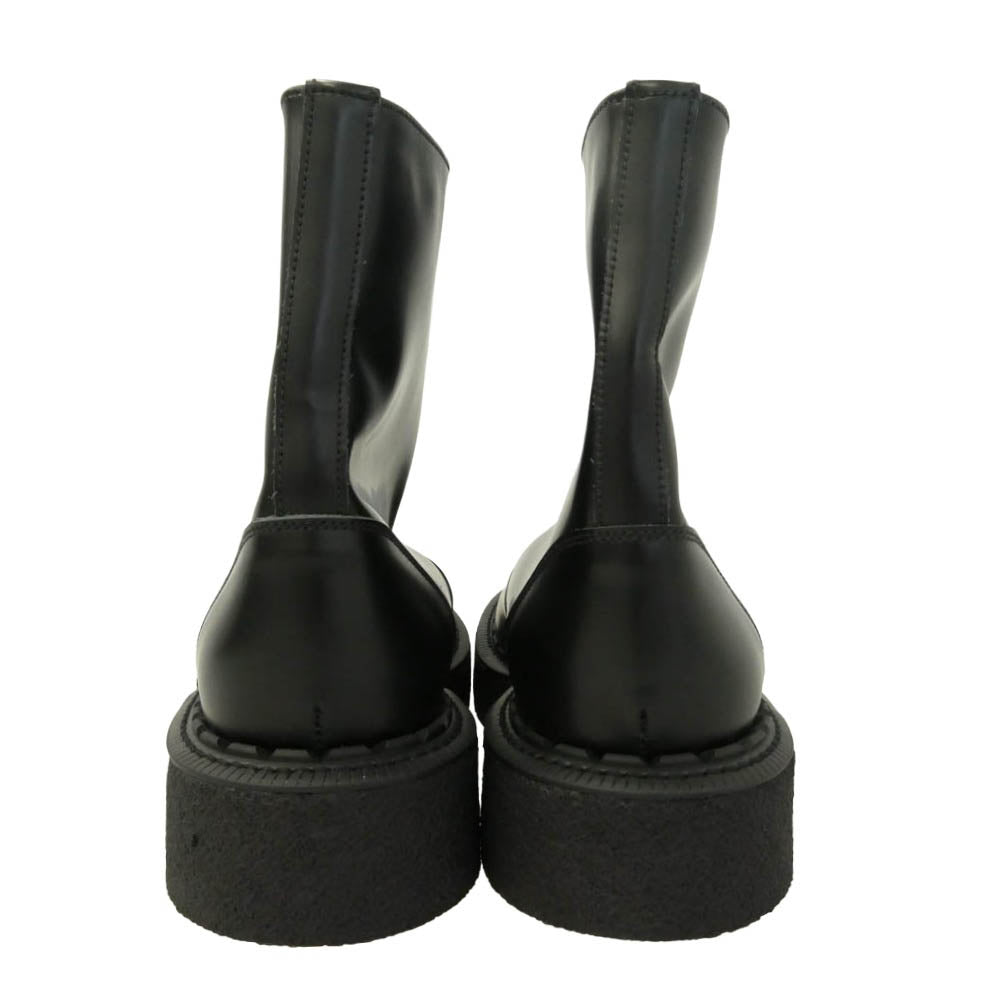 COMME des GARCONS HOMME PLUS コムデギャルソンオムプリュス GEORGE COX ジョージコックス 26AW PR-K105-001-1-4 × GEORGE COX Zip Front Boots ジョージ コックス フロント ジップ カウ レザー ブーツ ブラック系 UK9【新古品】【未使用】【中古】