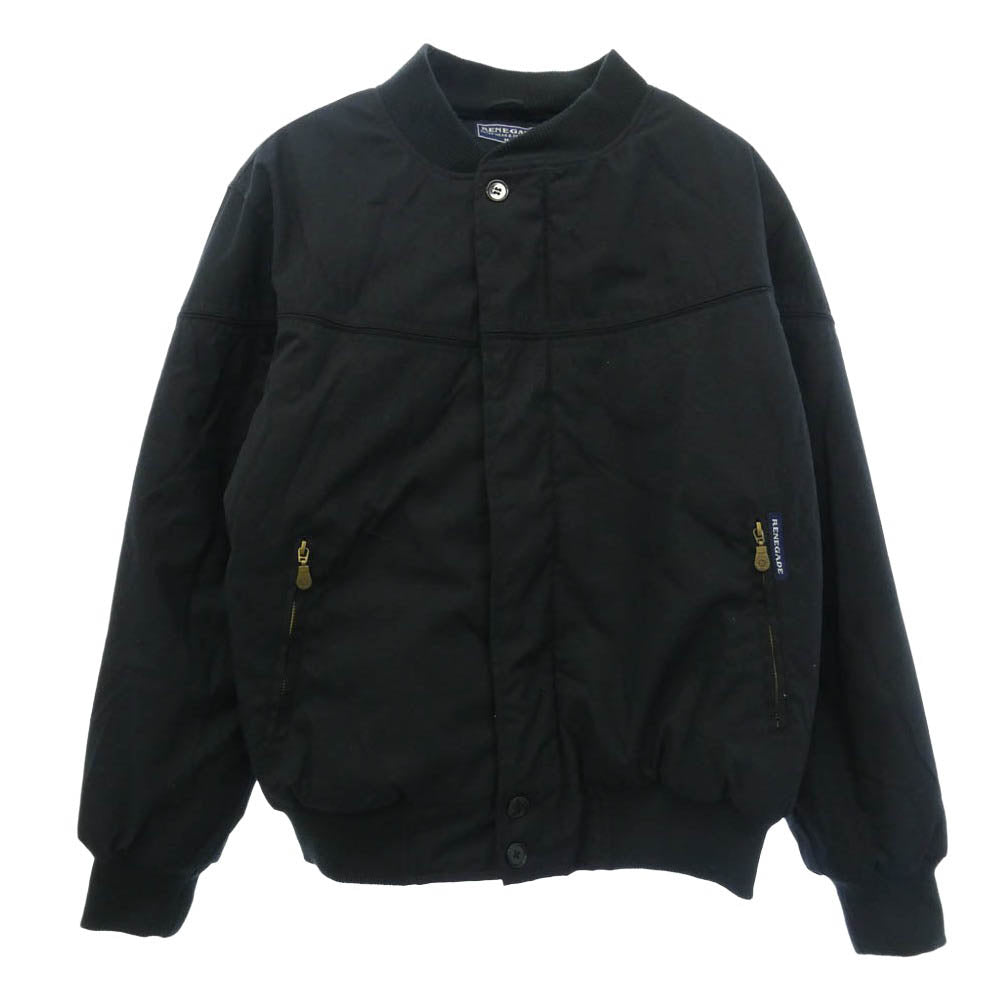 レネゲード DerbyJacket ダービー ペイズリー柄 裏地 ボンバー 中綿 ジャケット ブラック系 M【中古】