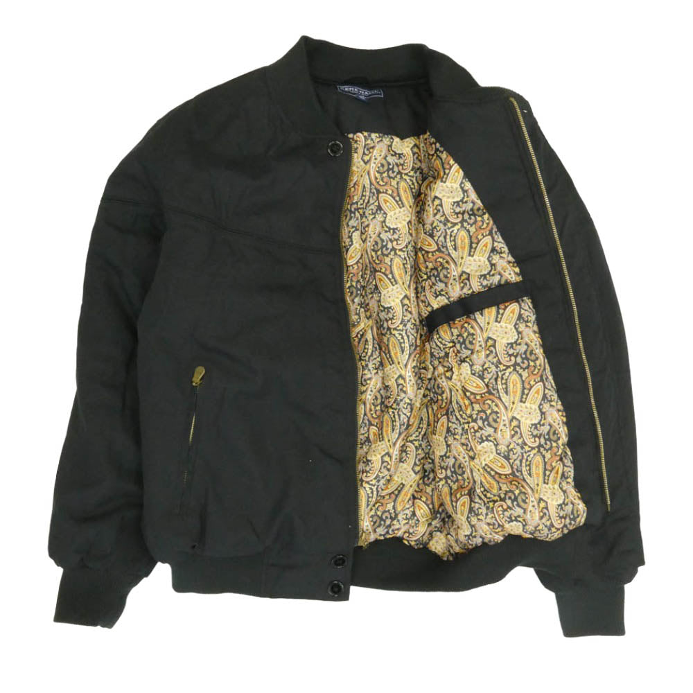 レネゲード DerbyJacket ダービー ペイズリー柄 裏地 ボンバー 中綿 ジャケット ブラック系 M【中古】