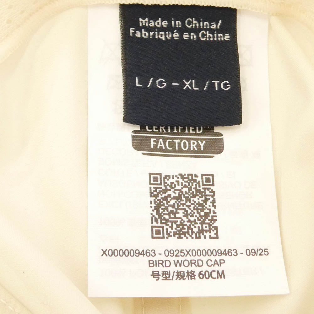ARC'TERYX アークテリクス 25AW X000009463 Bird Word CAP バード ワード キャップ オフホワイト系【中古】