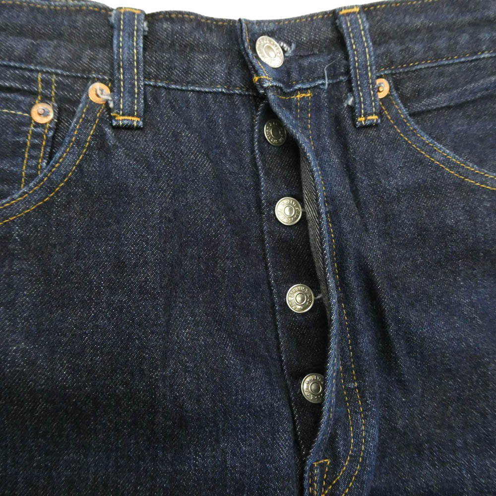 Levi's リーバイス 50155-0079 VINTAGE CLOTHING 1955モデル 501XX 復刻 オーガニックコットン リジッド ボタンフライ デニム パンツ インディゴブルー系 W33 L34【中古】