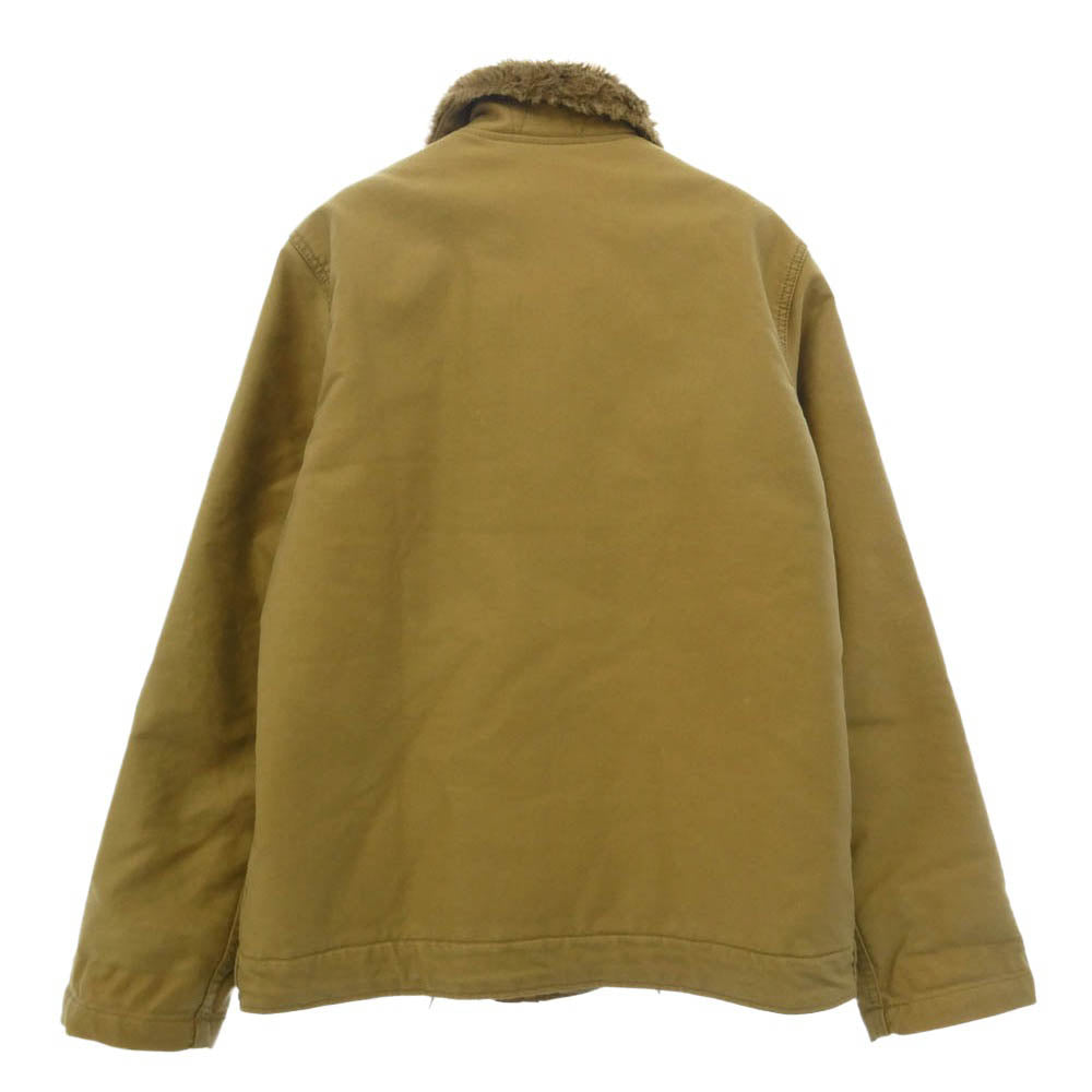 ALPHA アルファ 20521-314 N-1 ミリタリー デッキ ジャケット カーキ系 L【中古】