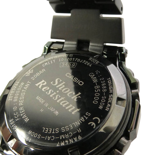 G-SHOCK ジーショック GMW-B5000GD-1JF FULL METAL 5000 SERIES フルメタル Bluetooth タフソーラー スクエア デジタル 腕時計 ブラック系【中古】