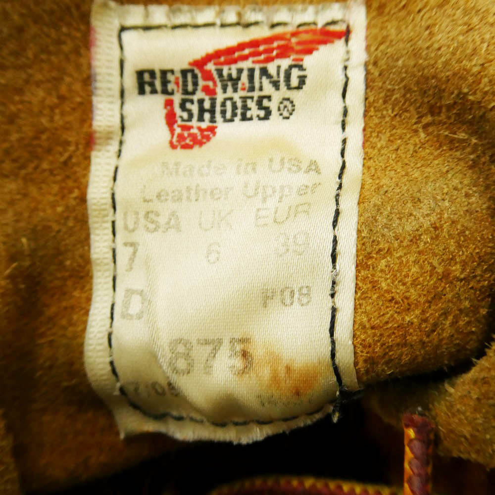 RED WING レッドウィング 875 USA製 05年製 CLASSIC MOC アイリッシュセッター モックトゥ ブーツ ブラウン系 8D【中古】