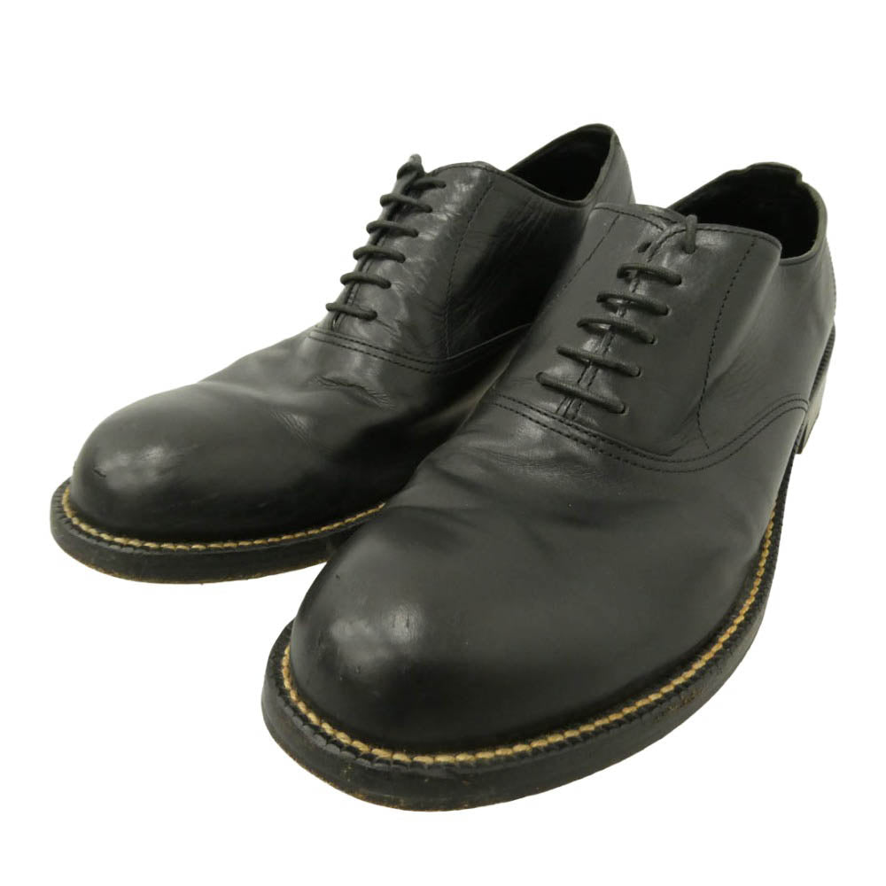 COMME des GARCONS HOMME コムデギャルソンオム レースアップ レザー ドレス シューズ ビジネス シューズ ブラック系 25.5【中古】