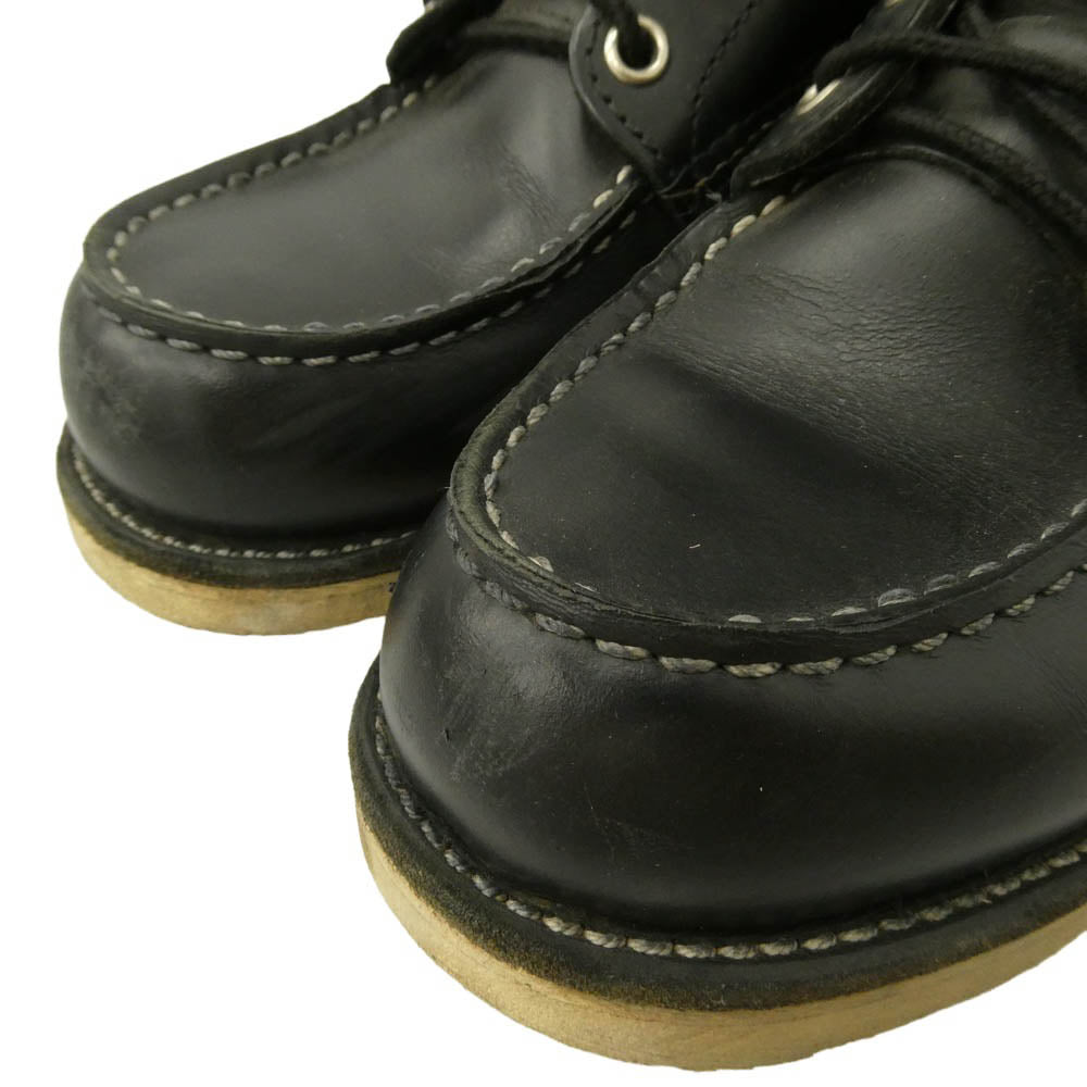 RED WING レッドウィング 8130 USA製 04年製 CLASSIC MOC TOE BOOT アイリッシュセッター クラシック モックトゥ ワーク ブーツ ブラック系 7D【中古】
