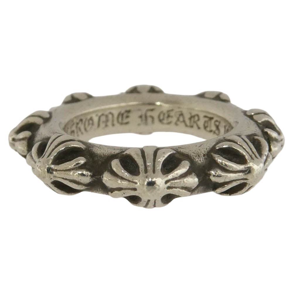 CHROME HEARTS クロムハーツ（原本無） CROSS BAND クロスバンド リング シルバー系 11.5号【中古】