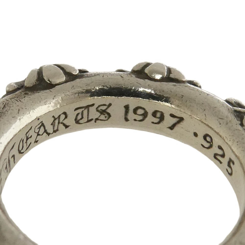 CHROME HEARTS クロムハーツ（原本無） CROSS BAND クロスバンド リング シルバー系 11.5号【中古】