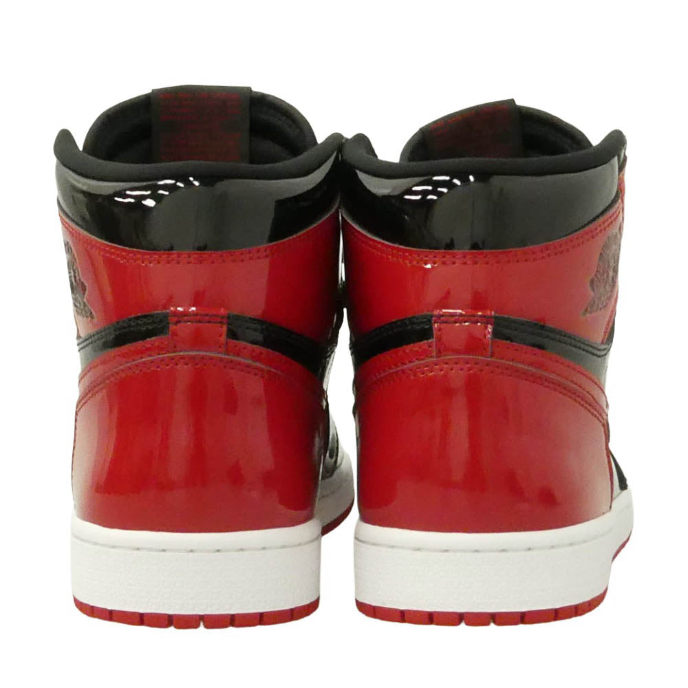 NIKE ナイキ 555088-063 Air Jordan 1 High OG Patent Bred エアジョーダン1 ハイ OG パテントブレッド スニーカー ブラック系 レッド系 27㎝【新古品】【未使用】【中古】