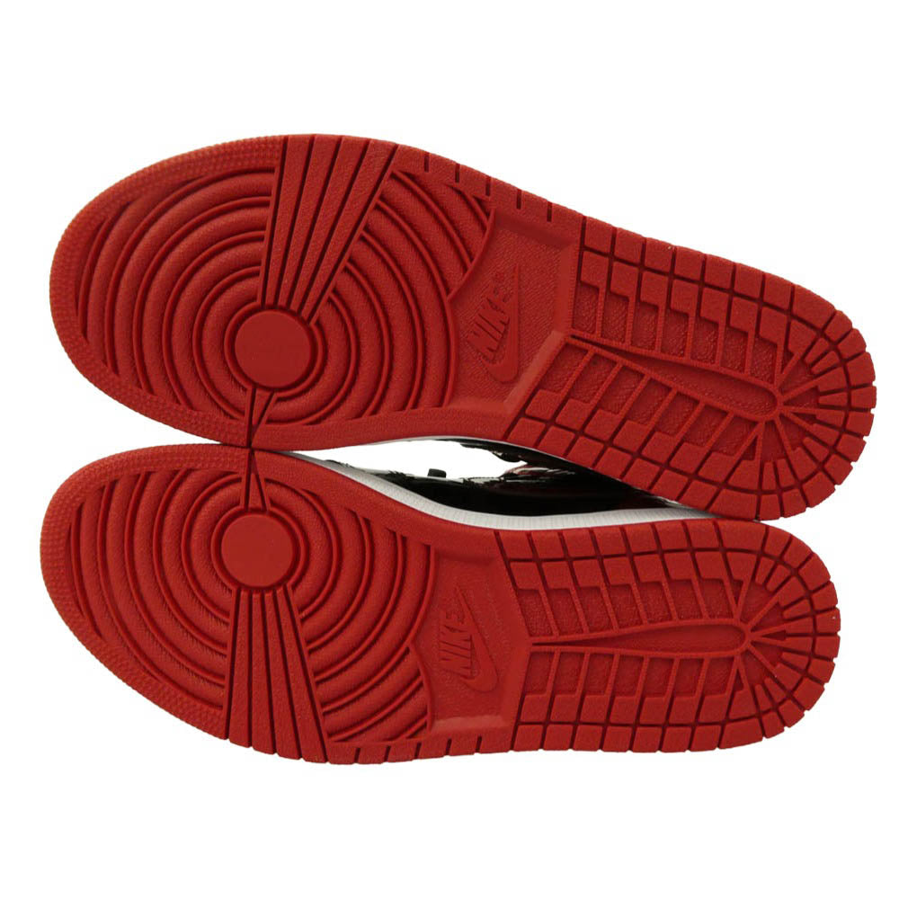 NIKE ナイキ 555088-063 Air Jordan 1 High OG Patent Bred エアジョーダン1 ハイ OG パテントブレッド スニーカー ブラック系 レッド系 27㎝【新古品】【未使用】【中古】