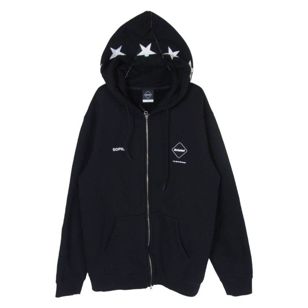 F.C.R.B. エフシーアールビー 26SS FCRB-260134 5-STAR ZIP-UP SWEAT HOODIE ジップアップ フーディー パーカー ブラック系 L【中古】