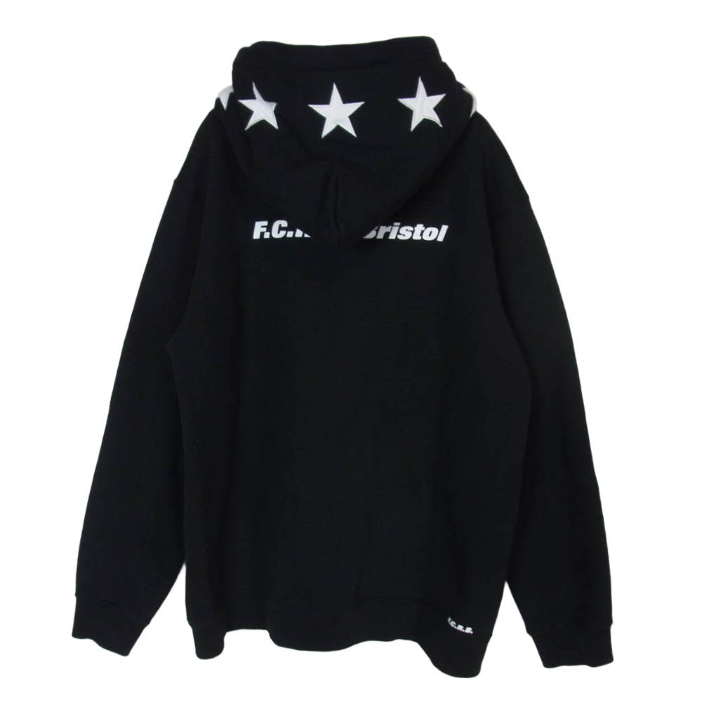 F.C.R.B. エフシーアールビー 26SS FCRB-260134 5-STAR ZIP-UP SWEAT HOODIE ジップアップ フーディー パーカー ブラック系 L【中古】