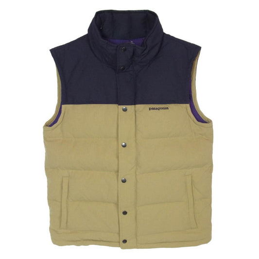 patagonia パタゴニア 13AW BIVY DOWN VEST ビビー ダウン ベスト ベージュ系 パープル系 S【中古】