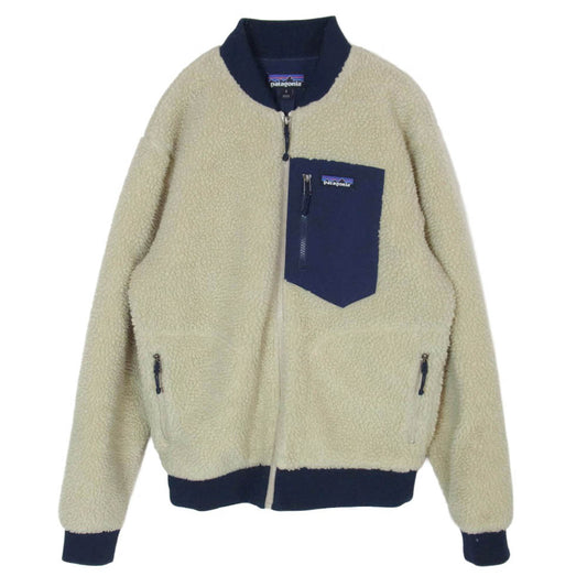 patagonia パタゴニア 19AW 22830 Retro-X Bomber Jacket レトロX ボンバー フリース ジャケット オフホワイト系 S【中古】