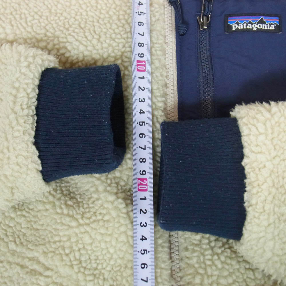 patagonia パタゴニア 19AW 22830 Retro-X Bomber Jacket レトロX ボンバー フリース ジャケット オフホワイト系 S【中古】