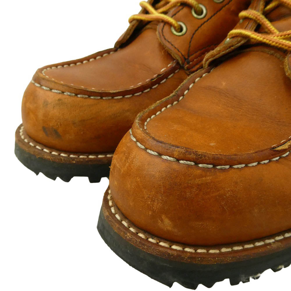 RED WING レッドウィング 875 USA製 Vibram ビブラムソール カスタム 6INCH CLASSIC MOC TOE 6インチ クラシック モック トゥ ワーク ブーツ ブラウン系 26.5cm【中古】