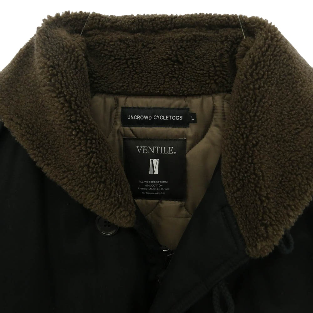 アンクラウド UC-114-022 JEEP COAT ジープコート ベンタイル 中綿 コート ブラック系 L【中古】