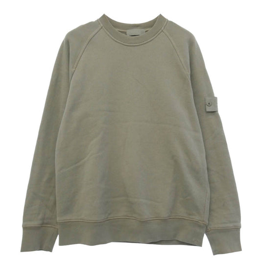 STONE ISLAND ストーンアイランド 6100028 HEAVY ORGANIC COTTON FLEECE_S.I. GHOST ワッペン クルーネック スウェット トレーナー グレー系 L【中古】