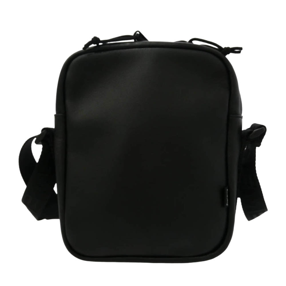 Supreme シュプリーム 24AW LEATHER SHOULDER BAG ボックスロゴ レザー ショルダー バッグ ブラック系 21×16×6.5cm【中古】