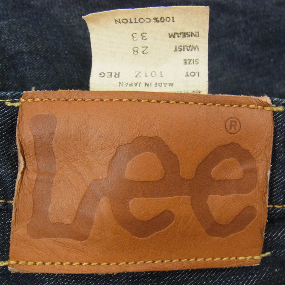 Lee リー 101Z レギュラーストレート デニム パンツ ジーンズ インディゴブルー系 28【美品】【中古】