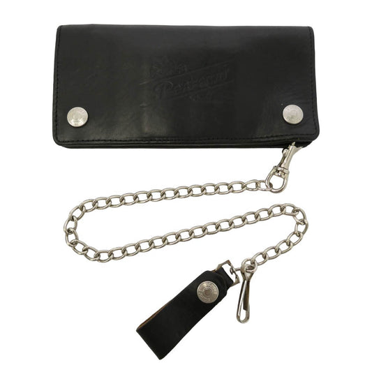 schott ショット PERFECT WALLET パーフェクトウォレット HORWEEN クロムエクセル レザー トラッカー ウォレット ブラック系【中古】
