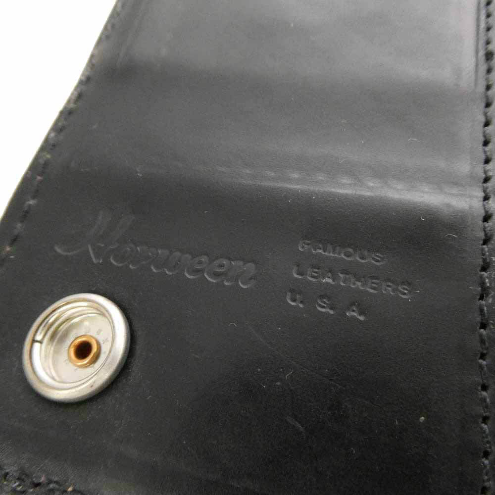 schott ショット PERFECT WALLET パーフェクトウォレット HORWEEN クロムエクセル レザー トラッカー ウォレット ブラック系【中古】