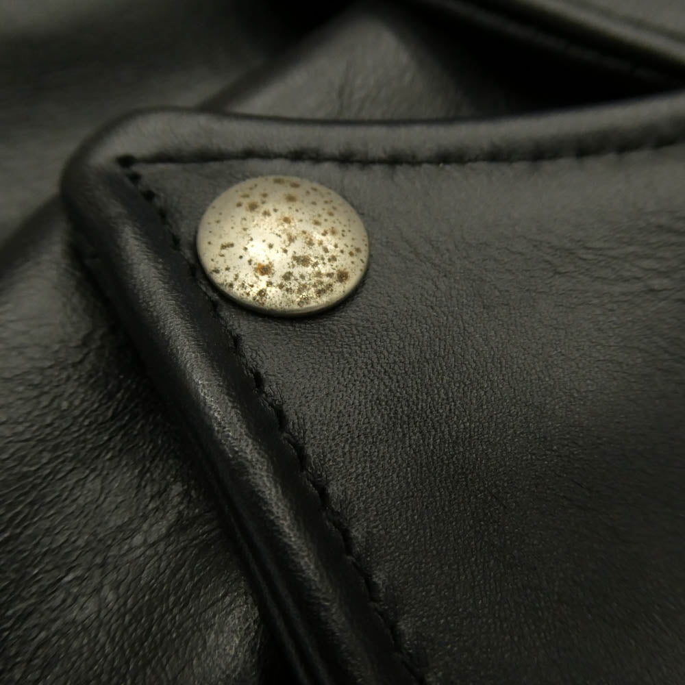 schott ショット 613UST ONESTAR TALL ワンスター ダブル ライダース ジャケット ブラック系 36【中古】
