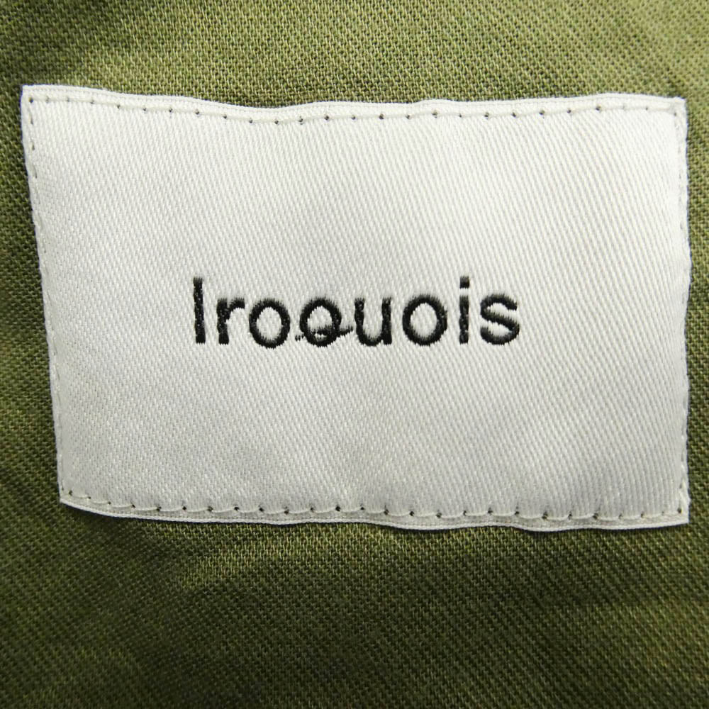 Iroquois イロコイ 23SS 478117 REFLAX WEATHER CLOTH PANTS リフラクス ウェザークロス パンツ グリーン系 1【中古】