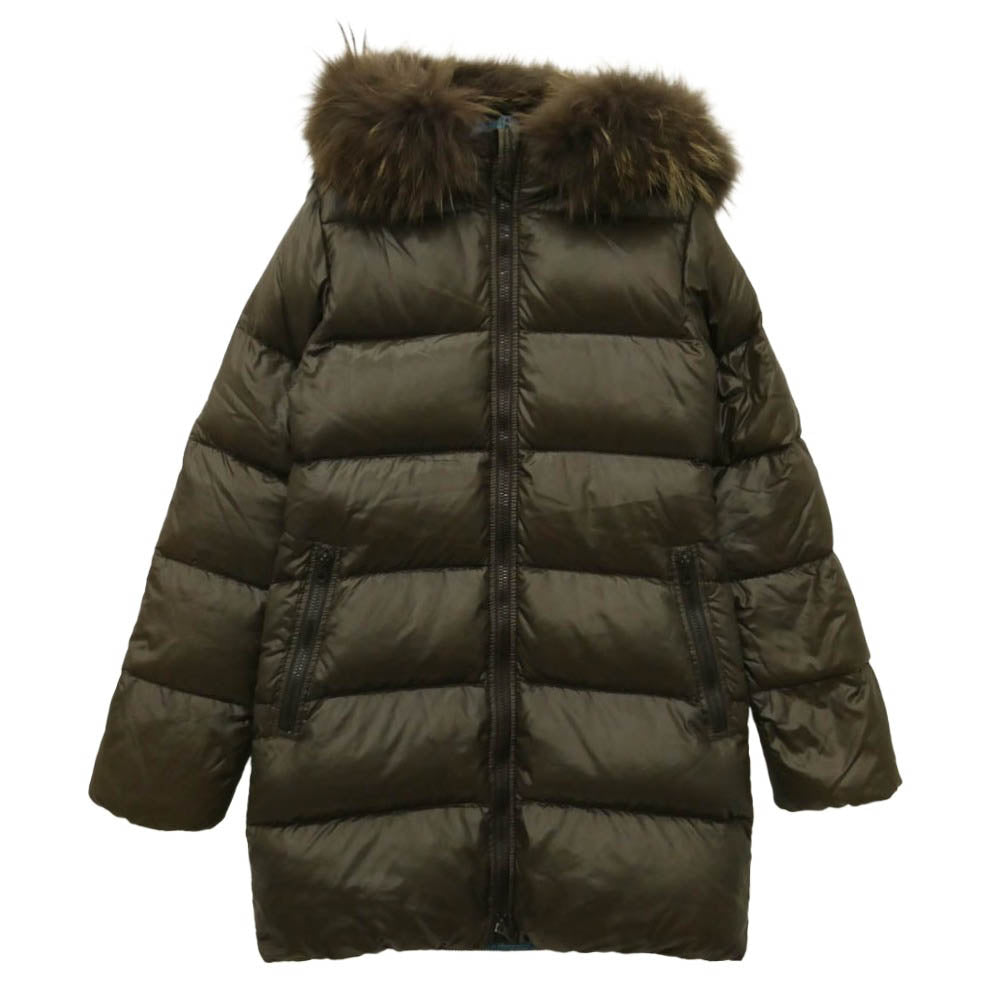 DUVETICA デュベティカ MFG-1057R KAPPA カッパ ファー ダウン ジャケット ダークブラウン系 40【中古】
