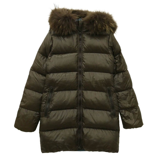 DUVETICA デュベティカ MFG-1057R KAPPA カッパ ファー ダウン ジャケット ダークブラウン系 40【中古】