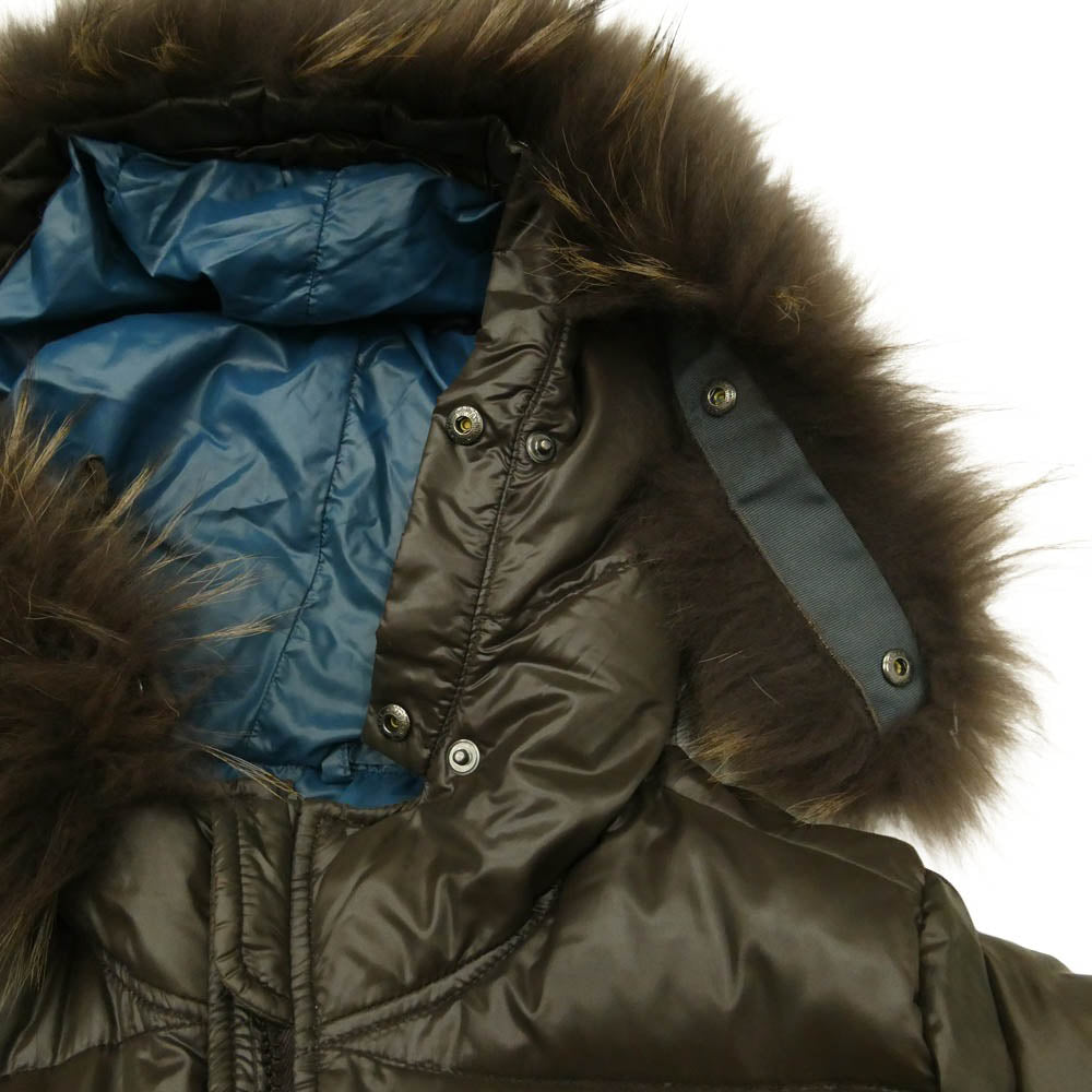 DUVETICA デュベティカ MFG-1057R KAPPA カッパ ファー ダウン ジャケット ダークブラウン系 40【中古】