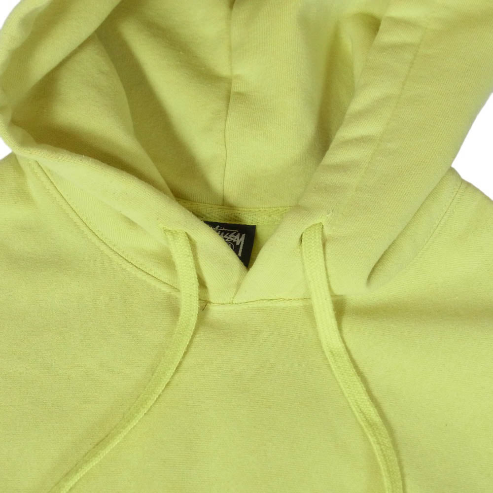 STUSSY ステューシー Z4000SAS22 BIG STOCK HOODIE ロゴプリント プルオーバー パーカー フーディ イエロー系 M【中古】