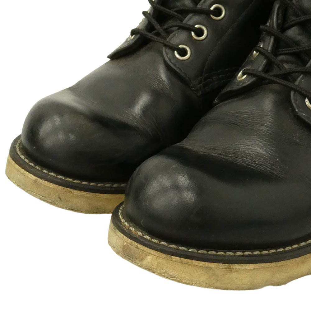 RED WING レッドウィング 8165 USA製 6-INCH CLASSIC ROUND 6インチ クラシック ラウンド レザー ワーク ブーツ 25.5cm【中古】