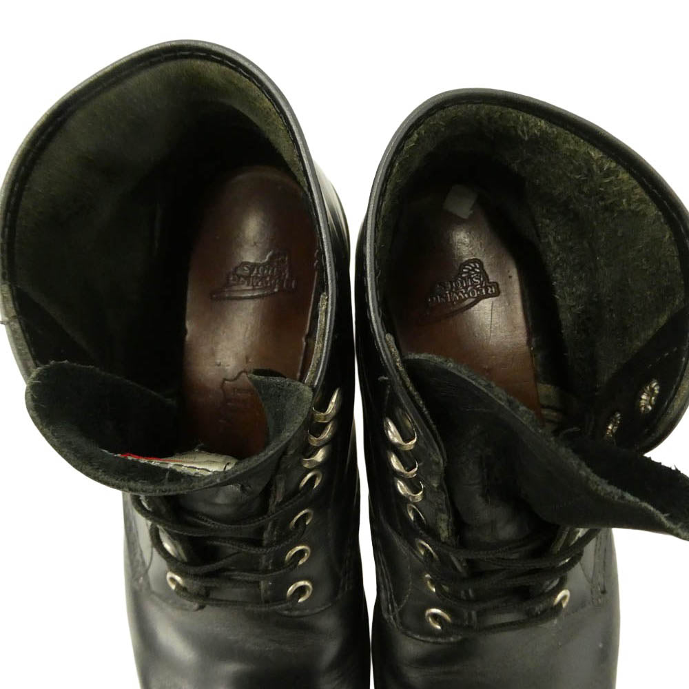 RED WING レッドウィング 8165 USA製 6-INCH CLASSIC ROUND 6インチ クラシック ラウンド レザー ワーク ブーツ 25.5cm【中古】