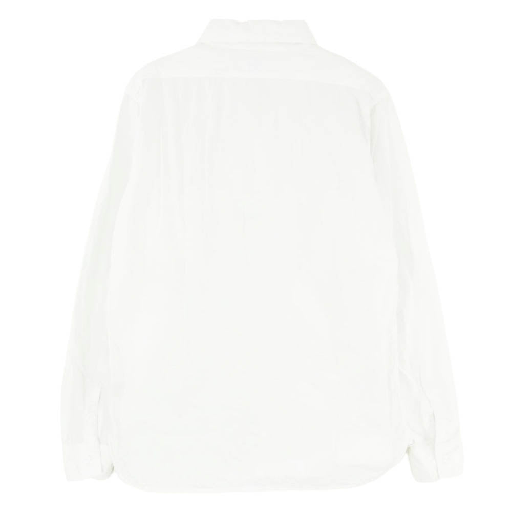 orSlow オアスロウ Work Shirts フロント ダブルポケット 猫目ボタン 長袖 ワーク シャツ ホワイト系 2【中古】