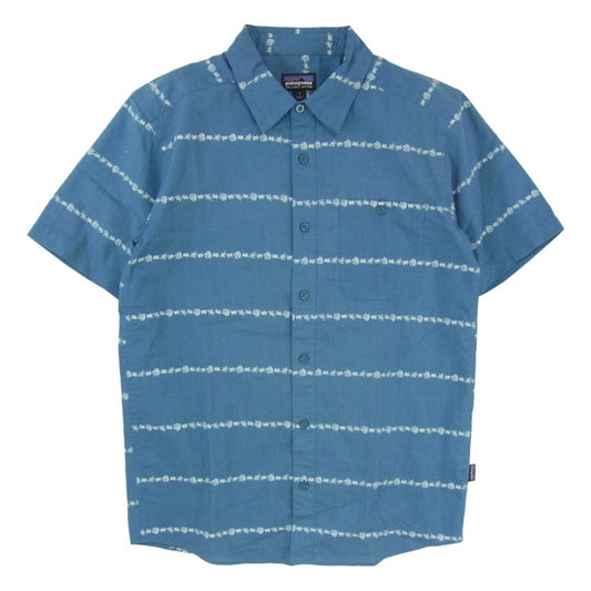 patagonia パタゴニア 20SS 52691SP20 Men's Go-To Shirt メンズ ゴー トゥー 半袖 シャツ ブルー系 S【中古】