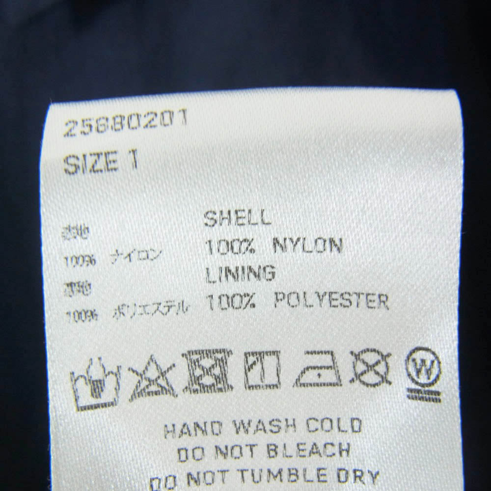 SUGARHILL シュガーヒル 25880201 NYLON ZIP SWINGTOP ジップアップ ナイロン スウィングトップ ジャケット ネイビー系 1【中古】