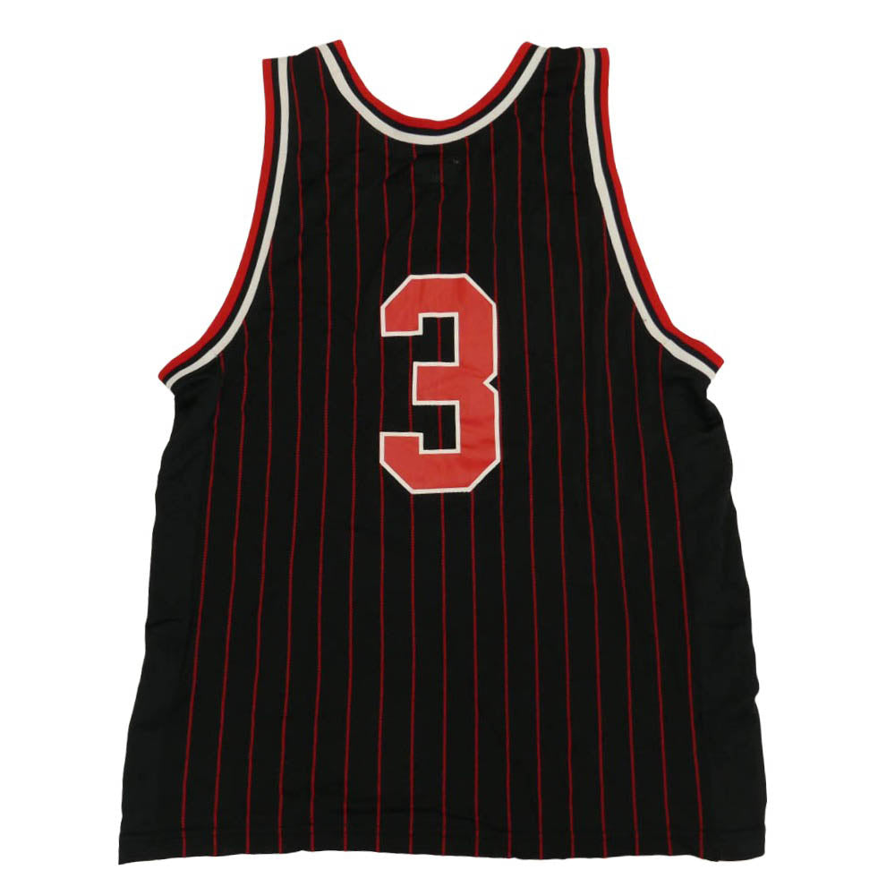 Supreme シュプリーム 16SS Crossover Basketball Jersey クロスオーバー バスケットボール ジャージ タンクトップ ノースリーブ ストライプ レッド系 ブラック系 M【中古】