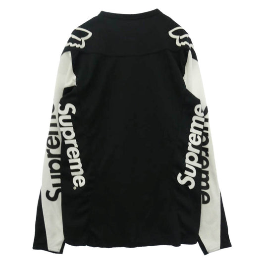 Supreme シュプリーム 18SS × Fox Racing フォックスレーシング Moto Jersey Top モト ジャージ トップ ロゴプリント 長袖 カットソー ブラック系 M【中古】